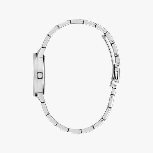 GUESS GW0767L1 - ELEGANT TIMEPIECE - SILVER STAINLESS STEEL WOMEN'S WATCH with Minimalist White Dial-i-Watch-2