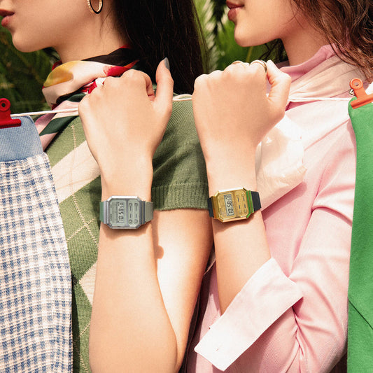 CASIO A100WEF-3ADF VINTAGE GREEN - STYLISH SPORT DIGITAL WATCH with durable resin band and practical features-i-Watch-2