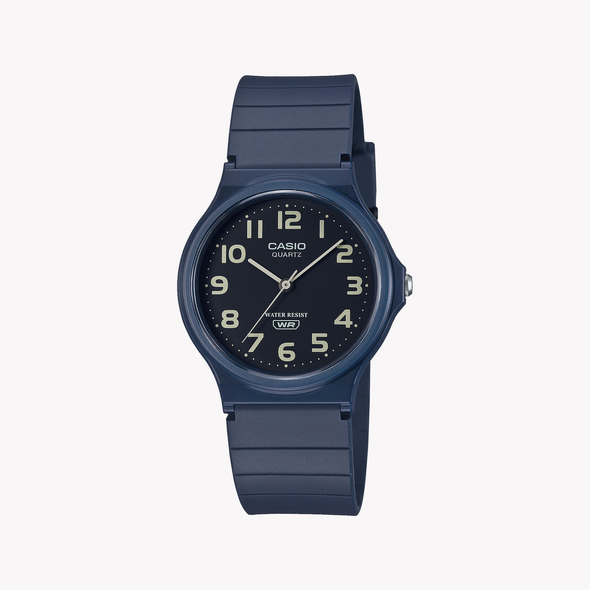 CASIO MQ-24UC-2BDF SPORTY ELEGANCE - VERSATILE UNISEX WATCH with blue resin band and black dial