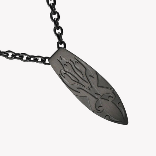 Zink Men's Black Stainless Steel Necklace | Zjpd011gn