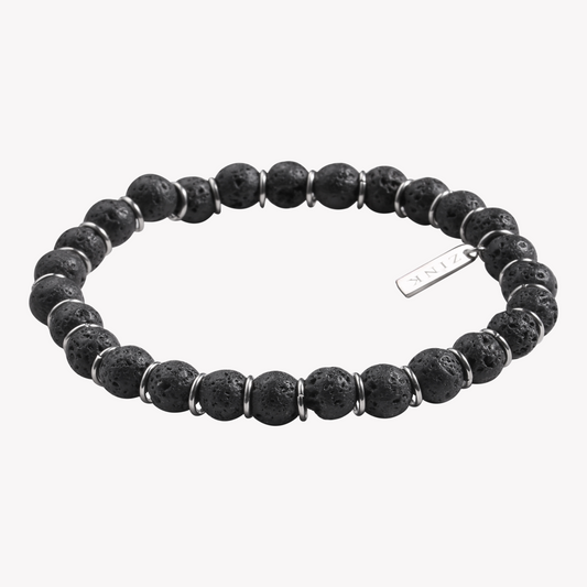 Zink Men's Black & Silver Stainless Steel Bracelet | Zjbc036bs