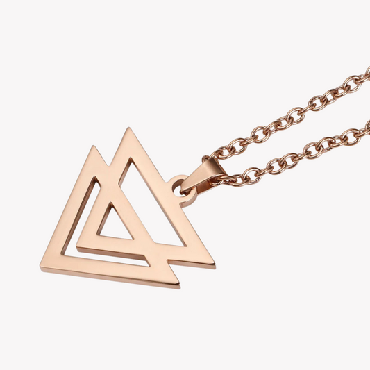 Zink Men's Rose Gold Stainless Steel Necklace | Zjpd022rg