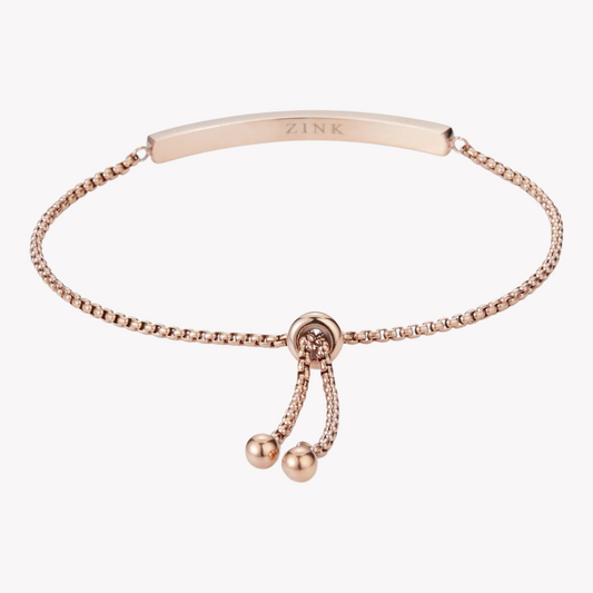 Zink Women's Rose Gold Stainless Steel Bracelet | Zfbr004rgs