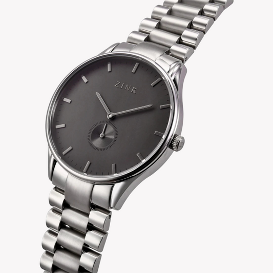 Zink Men's Silver Stainless Steel Quartz Watch | Zk130g5s-36