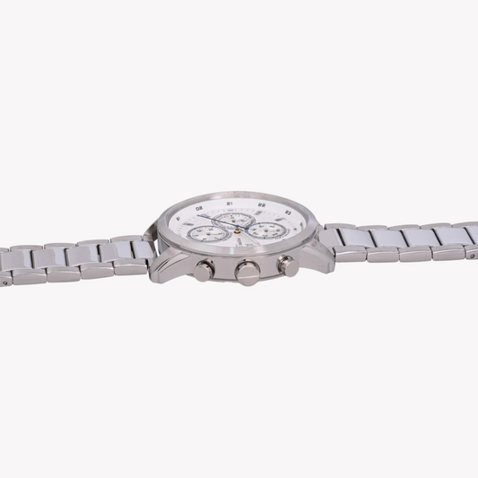 Pierre Cardin Men's Silver Watch, White Dial | Ccp.5010