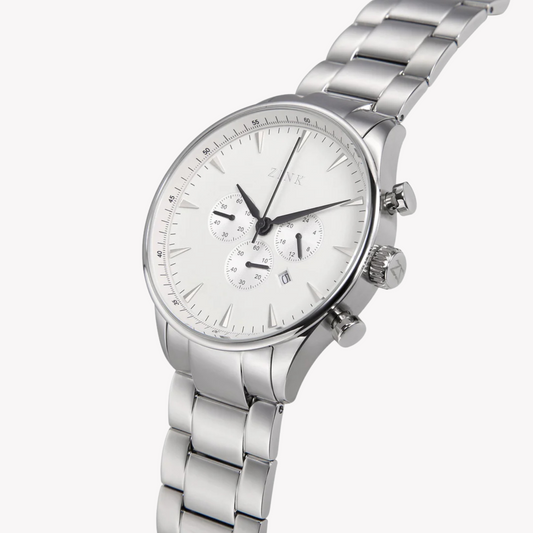 Zink Men's Stainless Steel Silver Watch | Zk127g2ss-16