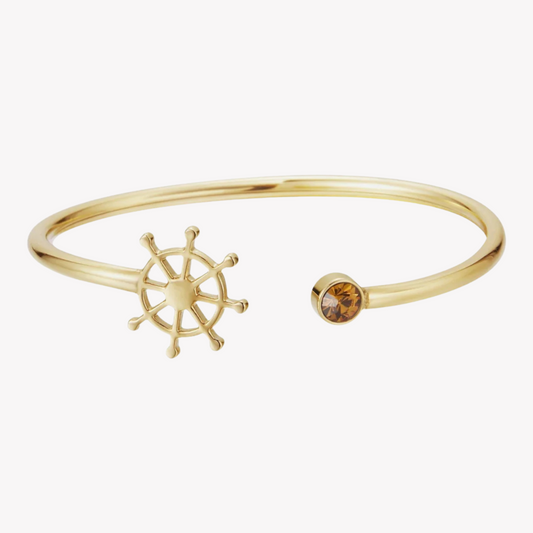 Zink Women's Gold Stainless Steel Bracelet | Zfbg004gt