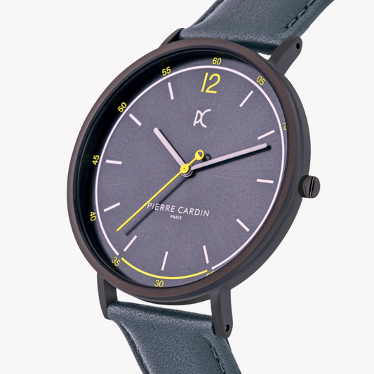 PIERRE CARDIN CBN.3010 ELEGANTES GRAUES ZIFFERBLATT – STILVOLLE HERRENUHR AUS EDELSTAHL