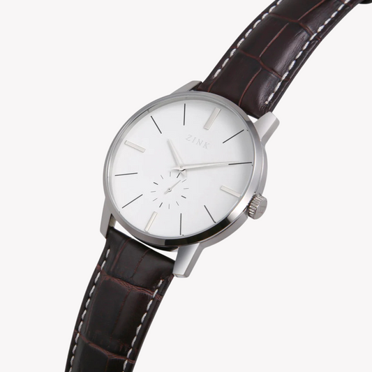 Zink Men's Stainless Steel & Leather Watch | Zk126g5ls-11