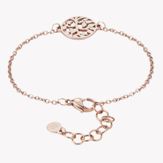 Zink Women's Rose Gold Stainless Steel Bracelet | Zfbr010rg