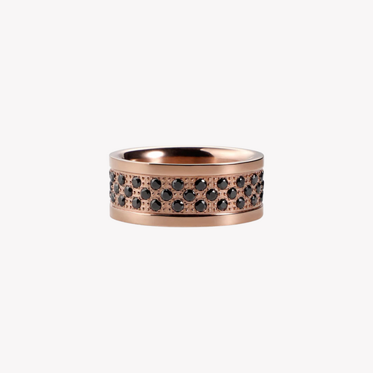 Zink Men's Rose Gold Stainless Steel Ring | Zjrg024spig