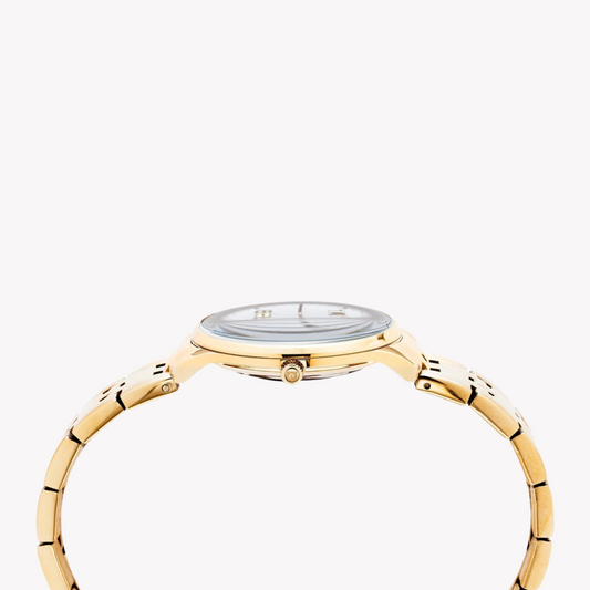 Pierre Cardin Women's Gold Watch, White Dial | Pc902722f119