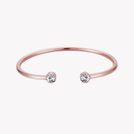 Zink Women's Rose Gold Stainless Steel Bracelet | Zfbg001rgc