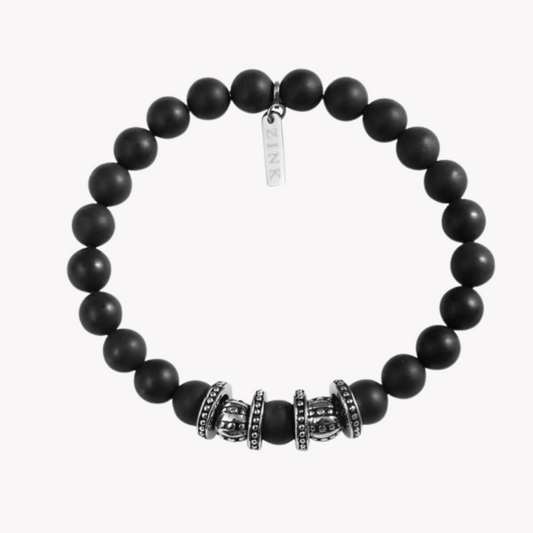 Zink Men's Black Stainless Steel Bracelet | Zjbc012ba