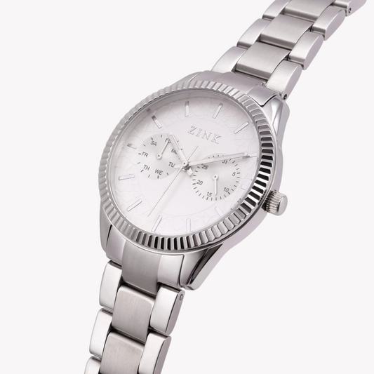 Zink Women's Silver Stainless Steel Watch | Zk128l2ss-16