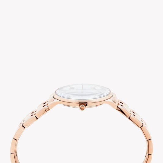 Pierre Cardin Women's Rose Gold Watch, White Dial | Pc902722f120