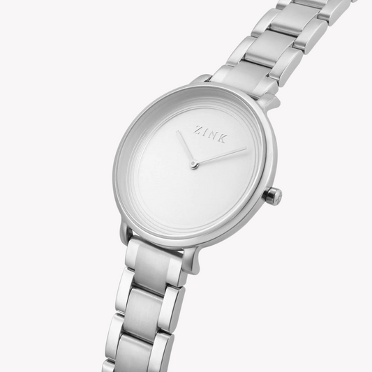 Zink Women's Silver Stainless Steel Quartz Watch | Zk129l1ss-16