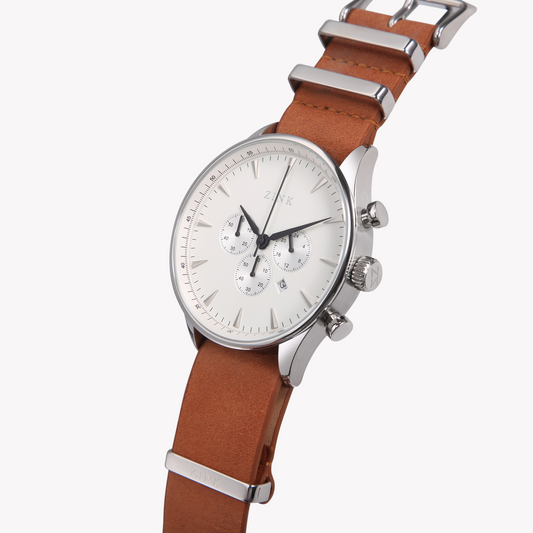 Zink Men's Stainless Steel & Leather Watch | Zk127g2ls-12