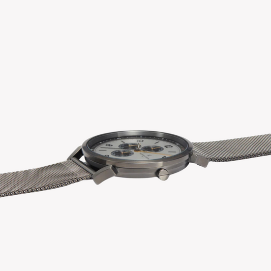 Pierre Cardin Men's Stainless Steel Gray Watch, White Dial | Cpi.2033