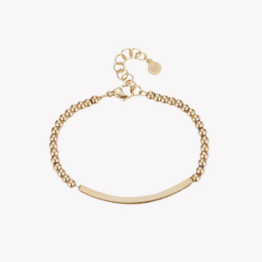 Zink Women's Gold Stainless Steel Bracelet | Zfbr011g