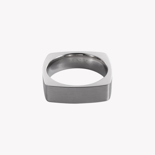 Zink Men's Silver Stainless Steel Ring | Zjrg0342