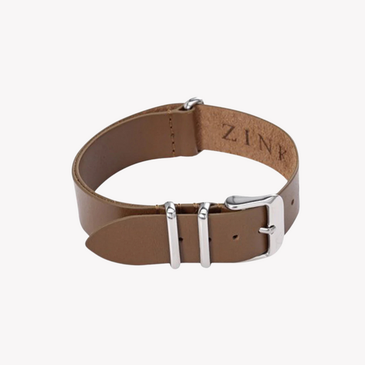 Zink Women's Leather Watch Band - Brown | Zlb005bws
