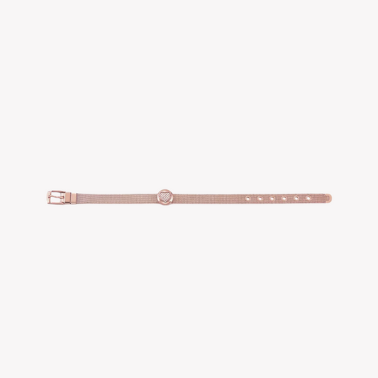 Zink Women's Rose Gold Stainless Steel Bracelet | Zfbr001rg4