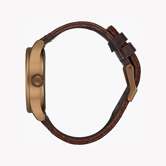 NIXON A105-5145 BOLD STYLE - TIMELESS BRONZE & LEATHER MEN'S WATCH-i-Watch-2