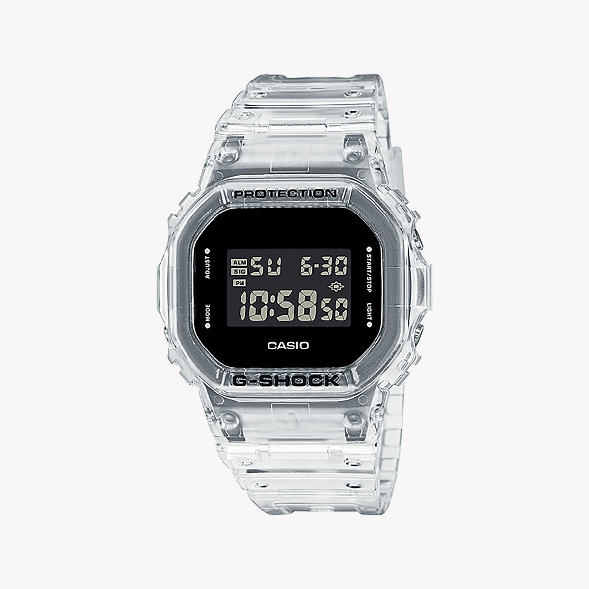 CASIO G-SHOCK DW-5600SKE-7DR - TIMELESS SILVER STYLE & ADVENTURE-READY PERFORMANCE Men's Watch