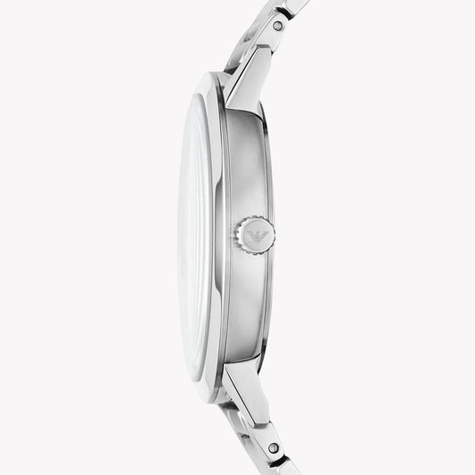 EMPORIO ARMANI AR11310 - BOLD SILVER TIMEPIECE WITH STRIKING BLACK DIAL FOR MEN-i-Watch-2