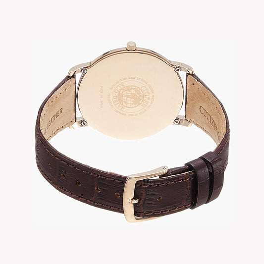 CITIZEN AR1113-12A ROSEGOLD ELEGANCE - VERSATILE ECO-DRIVE MEN'S WATCH with Leather Band-i-Watch-2