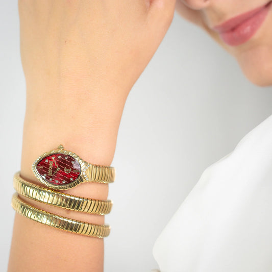 JUST CAVALLI JC1L323M0035 - BOLD RED & GOLD WOMEN'S STATEMENT WATCH-i-Watch-2