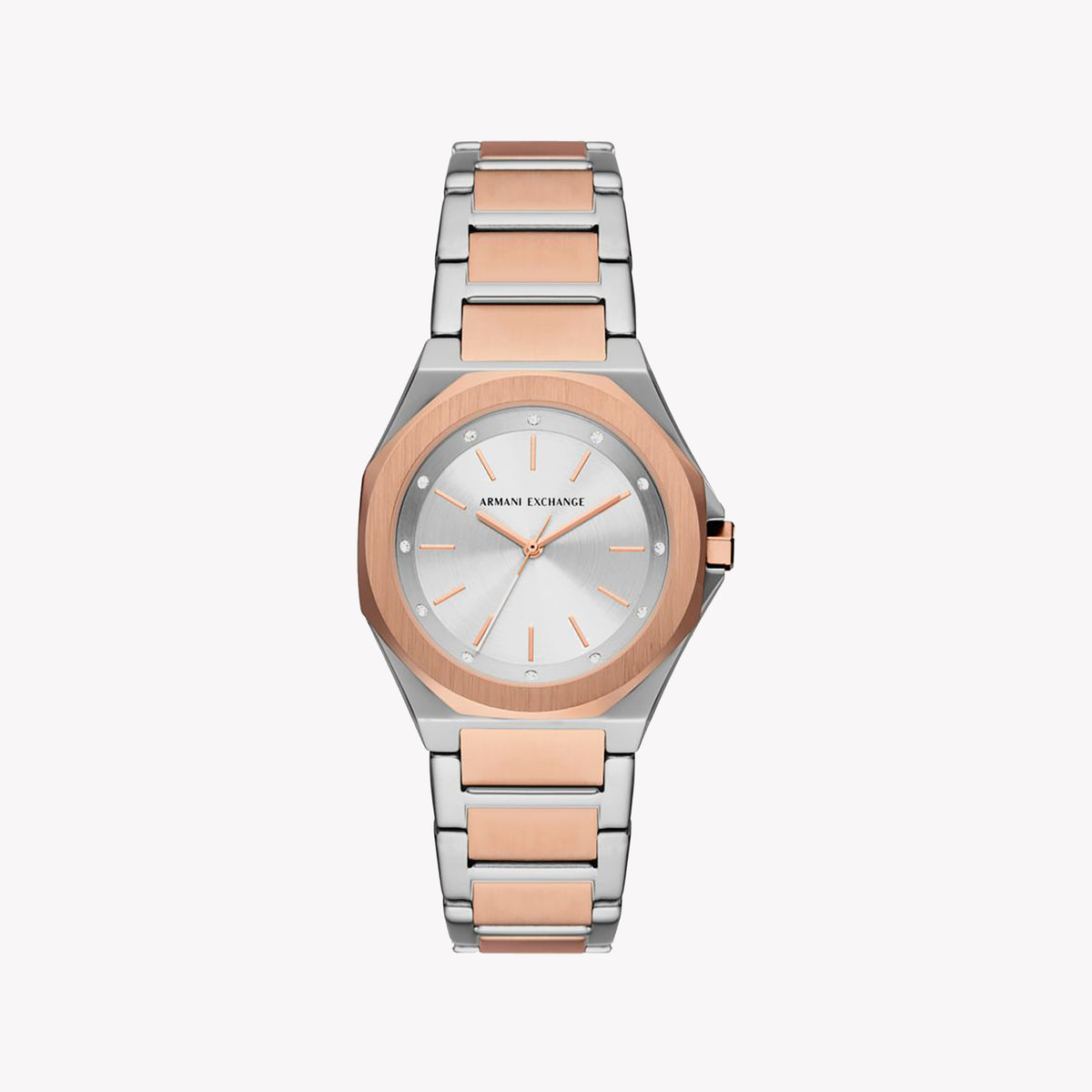 ARANI EXCHANGE AX4607 - ELEGANT SOPHISTICATION WOMEN'S WATCH WITH SILVER-ROSE GOLD ACCENTS