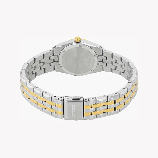 CITIZEN EW2294-61L - CHARMING TIMEKEEPER: Stylish Women's Watch in Silver & Gold with Blue Dial-i-Watch-2