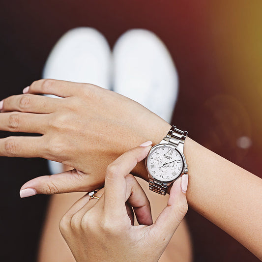 CASIO SHE-3511D-4AUDR ELEGANCE - VERSATILE WOMEN'S WATCH WITH STAINLESS STEEL BAND & CLASSIC DIAL-i-Watch-2