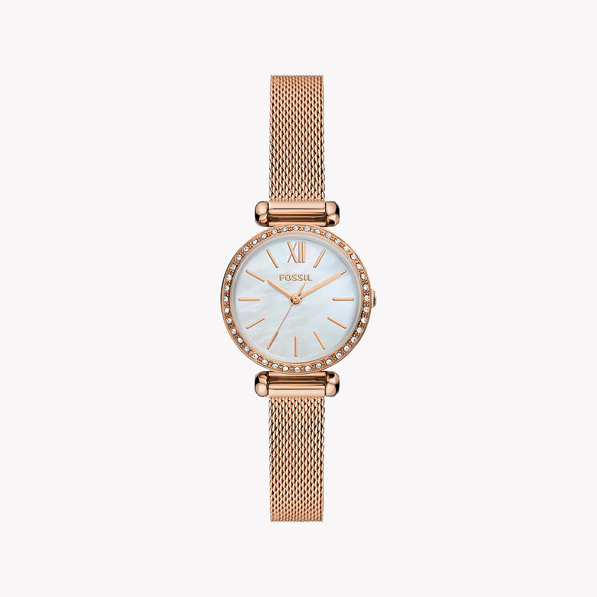 FOSSIL BQ3897 ELEGANT ROSE GOLD MESH WOMEN'S WATCH - TIMELESS CHIC & RELIABLE STYLE