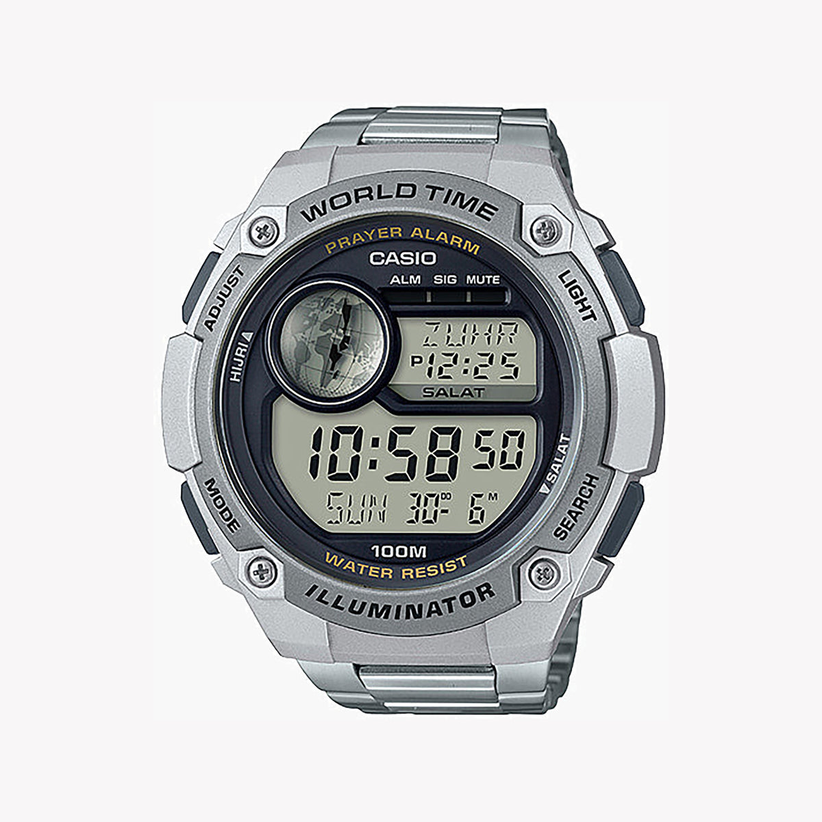 CASIO CPA-100D-1AVDF - ELEGANT ADVENTURER MEN'S WATCH WITH STAINLESS STEEL DESIGN