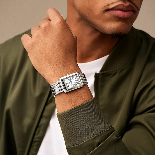 FOSSIL FS6008 SLEEK MODERNITY - ELEGANT SILVER DIAL MEN'S WATCH with Stainless Steel Band-i-Watch-2