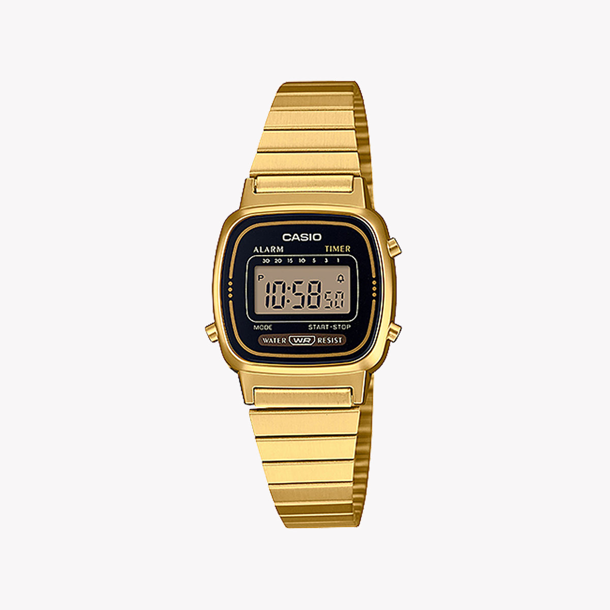 CASIO LA-670WGA-1DF - ELEGANT EMPIRE WOMEN'S TIMEPIECE - SLEEK GOLD STRAP & CLASSIC DESIGN