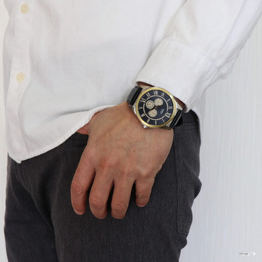 CASIO MTP-E318L-1BVDF CLASSIC ELEGANCE - MEN'S STAINLESS STEEL & LEATHER TIMEPIECE-i-Watch-2