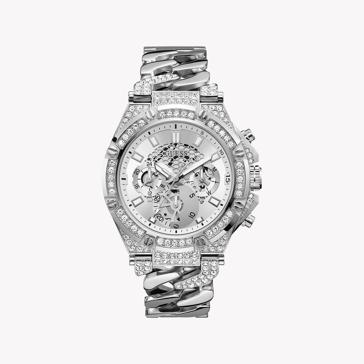 GUESS GW0497G1 BOLD PRECISION - UNISEX STAINLESS STEEL TIMEPIECE WITH CLEAR DIAL AND WATER RESISTANCE