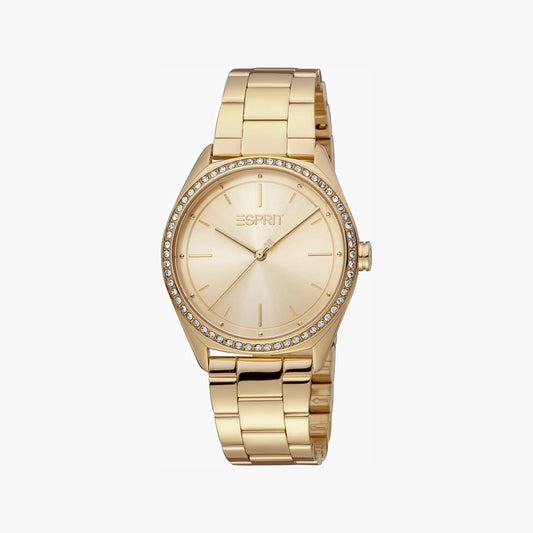 ESPRIT Women's Watch with Gold Stainless Steel Case and Gold Stainless Steel Band-i-Watch-2