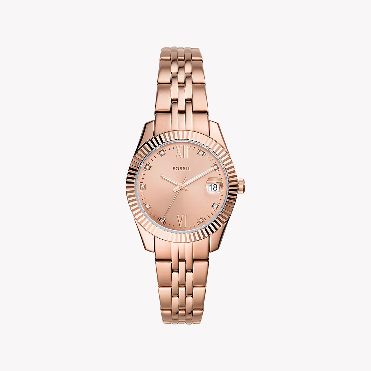 FOSSIL ES4898 ROSE GOLD TIMEPIECE - ELEGANCE REDEFINED FOR MODERN WOMEN