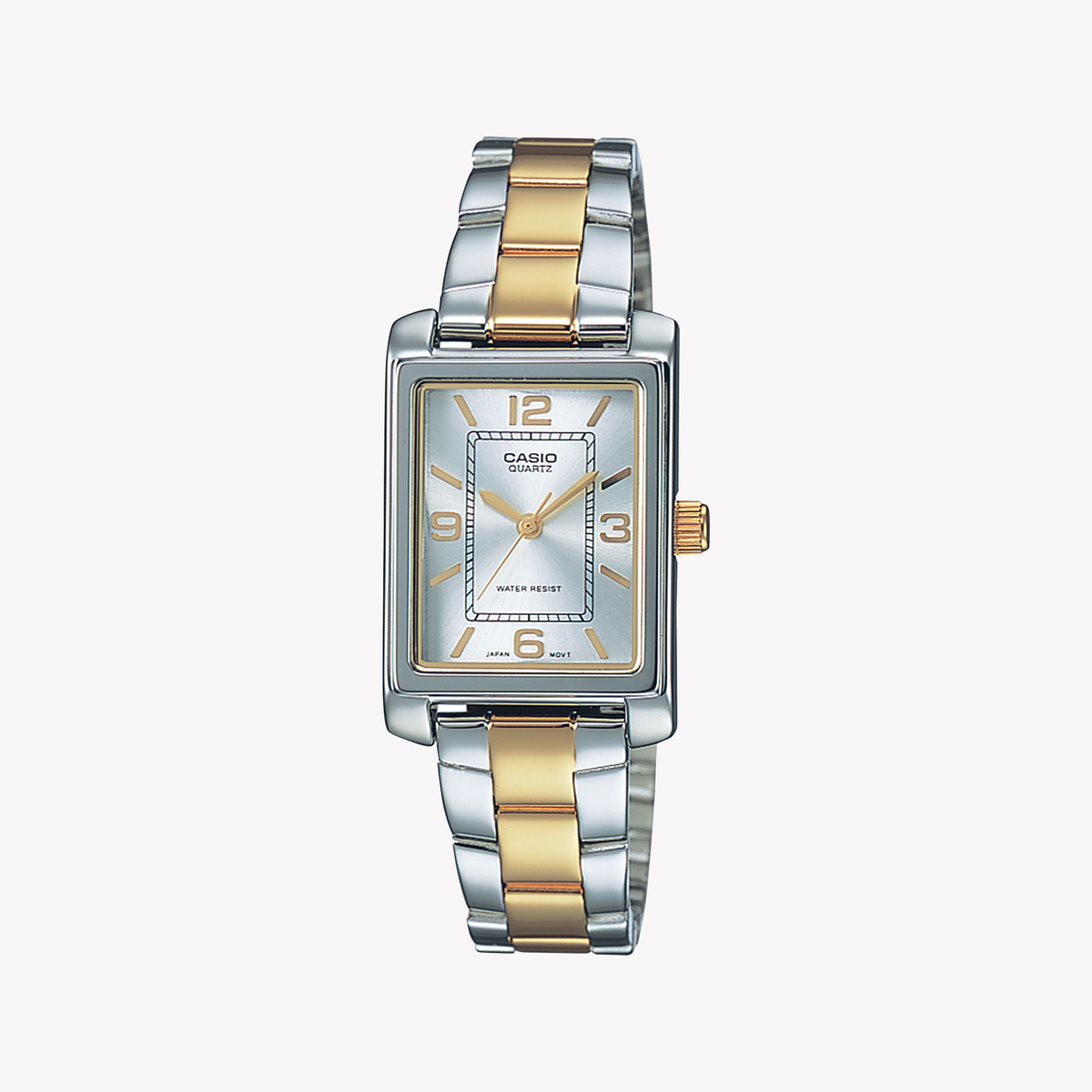 CASIO LTP-1234PSG-7AEG - ELEGANTALLY VERSATILE WOMEN'S STAINLESS STEEL WATCH WITH SILVER DIAL