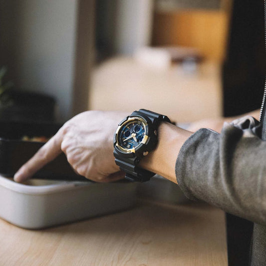 CASIO G-SHOCK GAS-100G-1ADR - RUGGED ELEGANCE FOR ADVENTUROUS MEN'S WATCH with sleek black design and versatile functions.-i-Watch-2