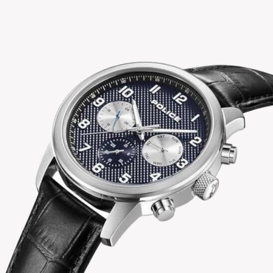POLICE PEWJK2228202 TIMELESS ELEGANCE - STYLISH MEN'S WATCH WITH BLUE DIAL & LEATHER BAND-i-Watch-2
