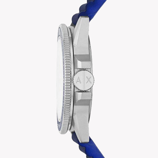 ARMANI EXCHANGE AX1859 - VIBRANT STYLE MEN'S ANALOG WATCH WITH BLUE SILICONE BAND-i-Watch-2