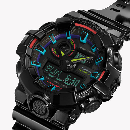 CASIO G-SHOCK GA-700RGB-1ADR BOLD ADVENTURE - MEN'S STRIKING STYLE & RESILIENT FUNCTIONALITY-i-Watch-2
