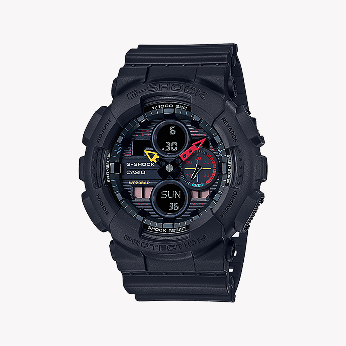 CASIO G-SHOCK GA-140BMC-1ADR ADVENTURE READY - MEN'S RUGGED TIMEPIECE WITH BLACK RESIN BAND