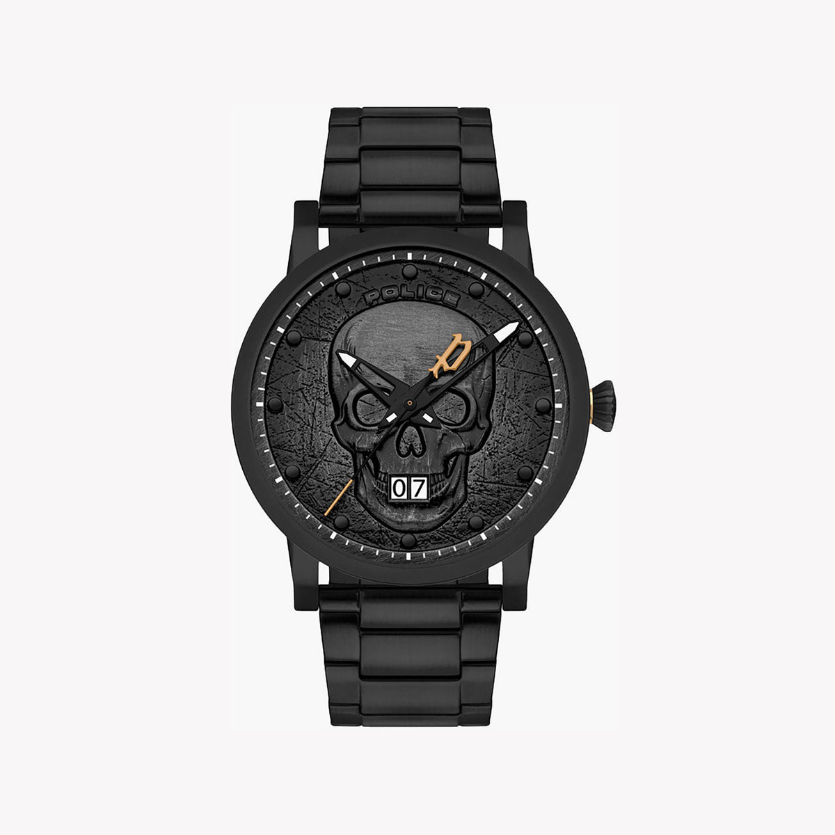 POLICE PL-15404JSB_02MA - ELEGANT BLACK STAINLESS STEEL WATCH FOR MODERN GENTLEMAN